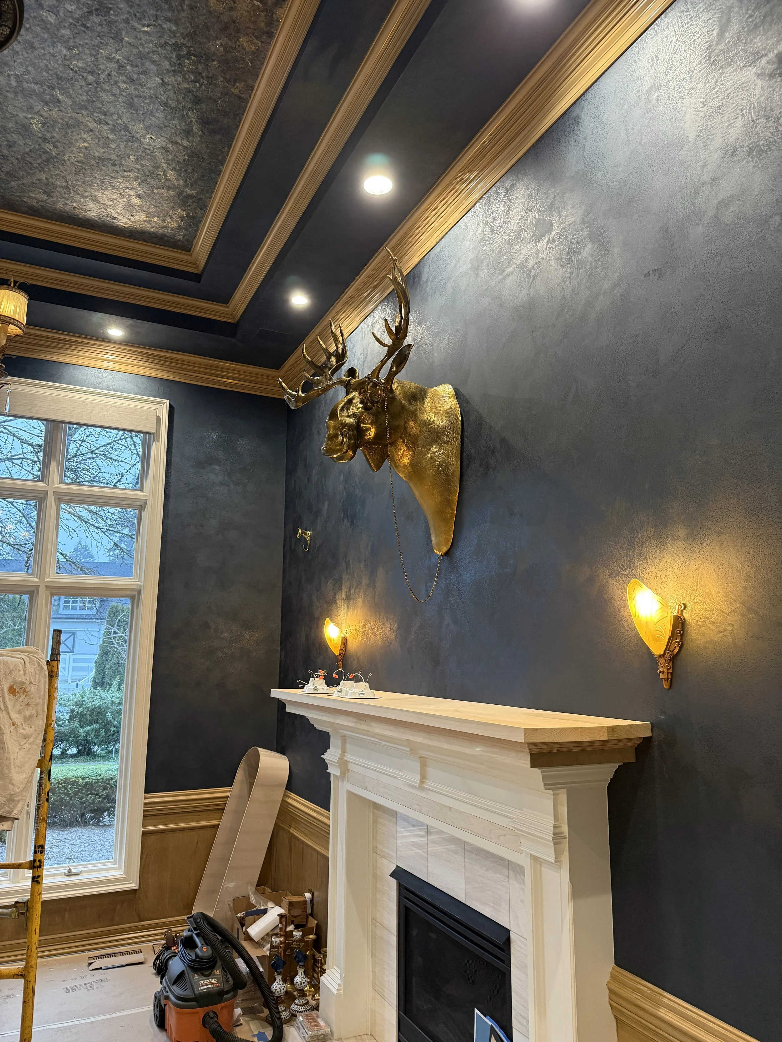 Eugene the Moose has joined the party. The Mantle top has been added to give it more substance.