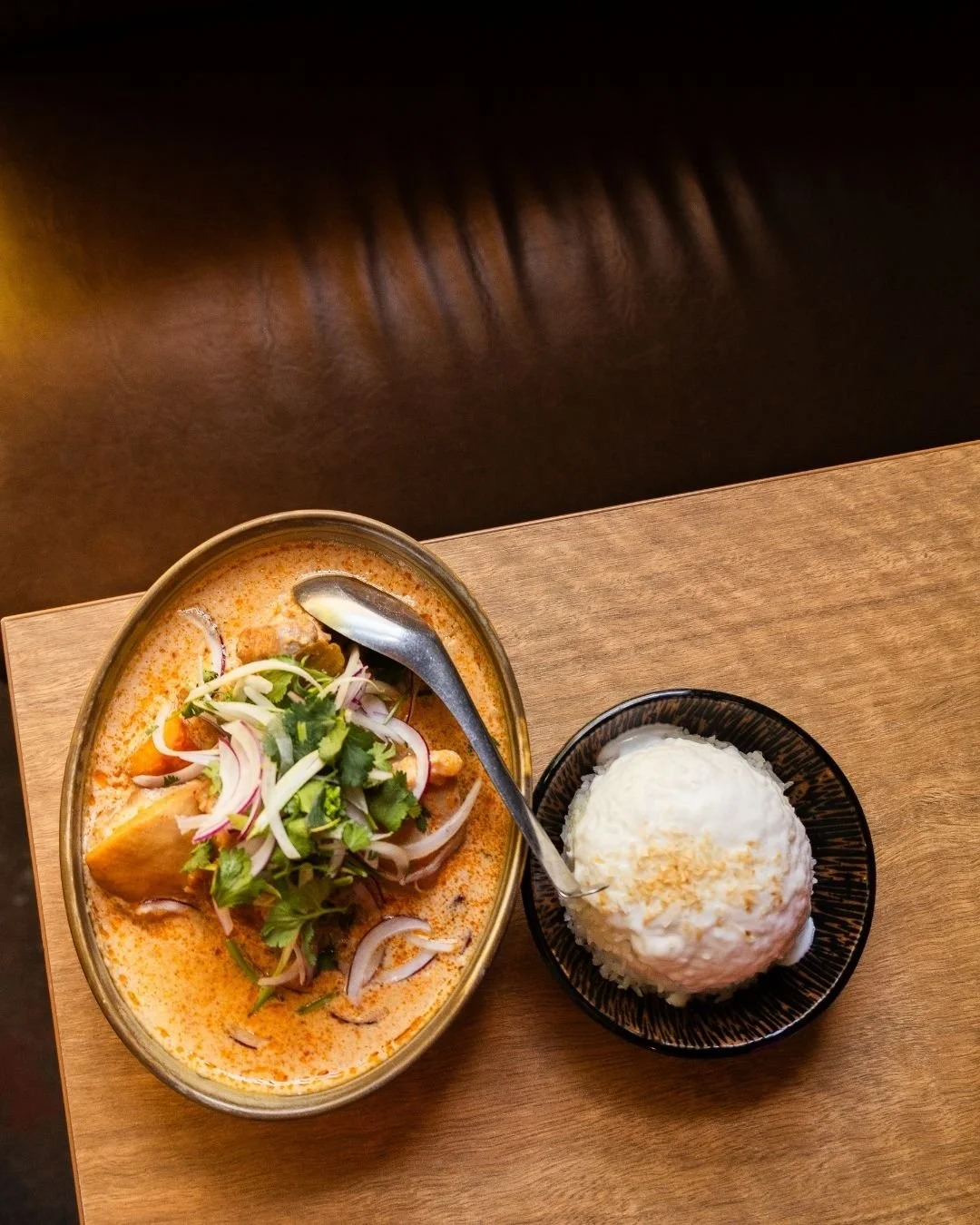 Vietnamese Curry and Coconut Rice. It's about time you popped in. Only question is - Chicken or Eggplant and Tofu?