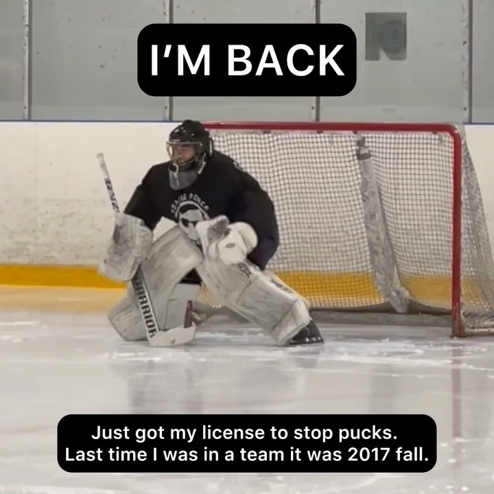 Last time I played university hockey was when my current teammates were in kindergarden. 😂

FCAA is Finnish NCAA so it means I&rsquo;m also back in school. 

I&rsquo;m doing double masters in two schools with minors in biology of physical activity a