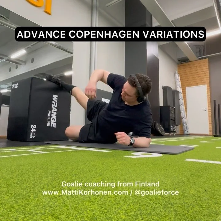 If you can&rsquo;t do leg straight like I&rsquo;m doing here just have support at knee. Besides this movement you want to do plenty of different type of adductor work.

Premium camps and custom pro training.
www.MattiKorhonen.com
@goalieforce

#stren