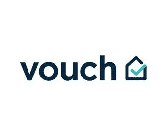 Vouch logo with checkmark inside a house outline