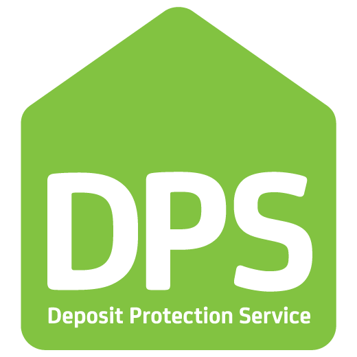 Green logo with a pentagon shape and white text that reads 'DPS' and 'Deposit Protection Service'.