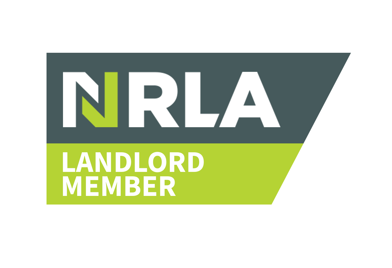 NRLA Landlord Member badge with green and gray design.