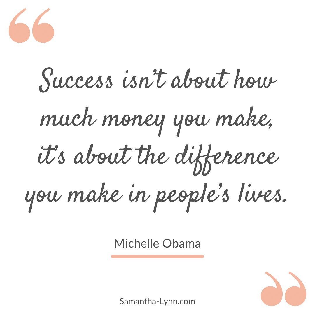 It&rsquo;s really hard (at least for me) not to measure your value or success with how much you make. 

In our society more money = more success, which can make us feel inadequate even if we&rsquo;re working hard and doing a lot of good. 

Being a bu