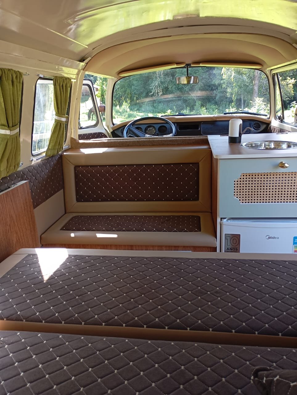 VW T2 Bay Window Camper Van Green | Classic Volkswagen Camper ...