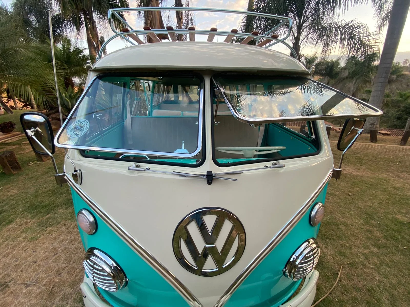 T1 split window bus samba replica 1970 — Brazilian Classic Cars