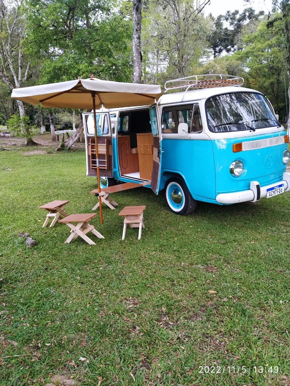 VW T2 baywindow bus camper van 1986 — Brazilian Classic Cars