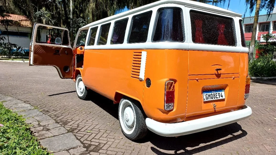 Orange Type2 Vw Rear VW T2 baywindow bus 1989 — Brazilian Classic Cars