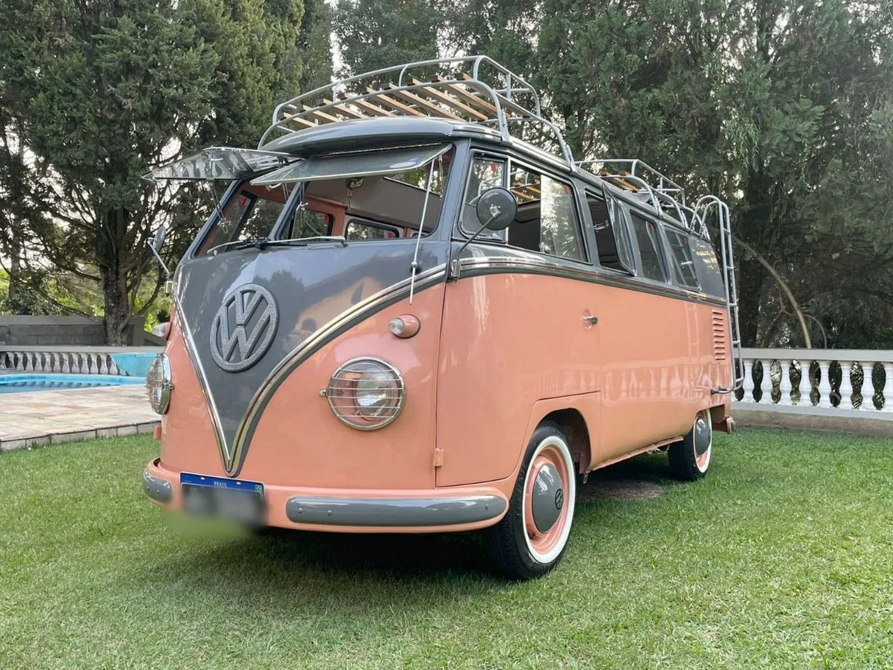 Pink Volkswagen Camper Classic 1961 Volkswagen Type Twin Double