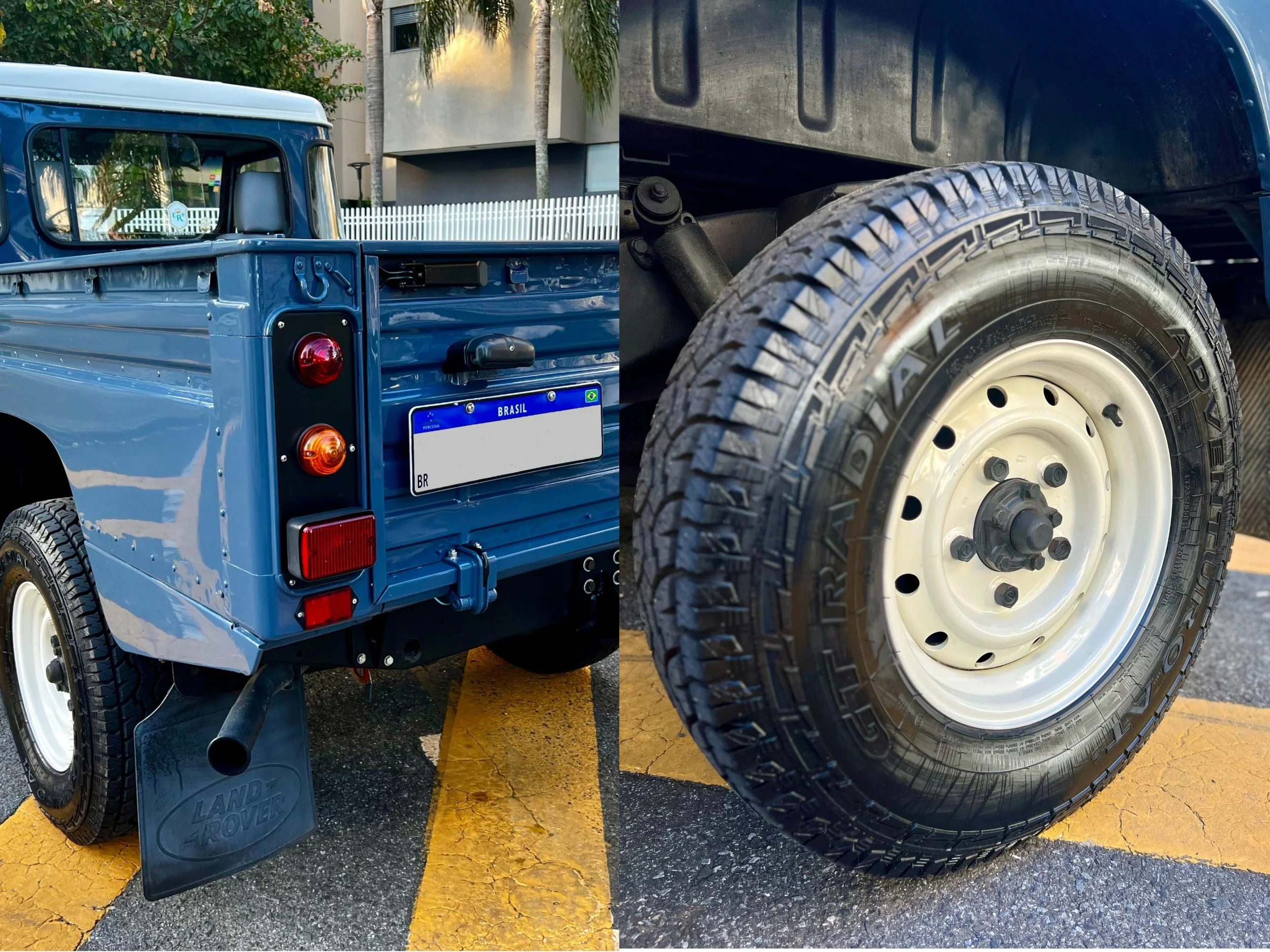 Defender Hcpu Rear View Land Rover Defender 110 HCPU 1997 — Brazilian Classic Cars