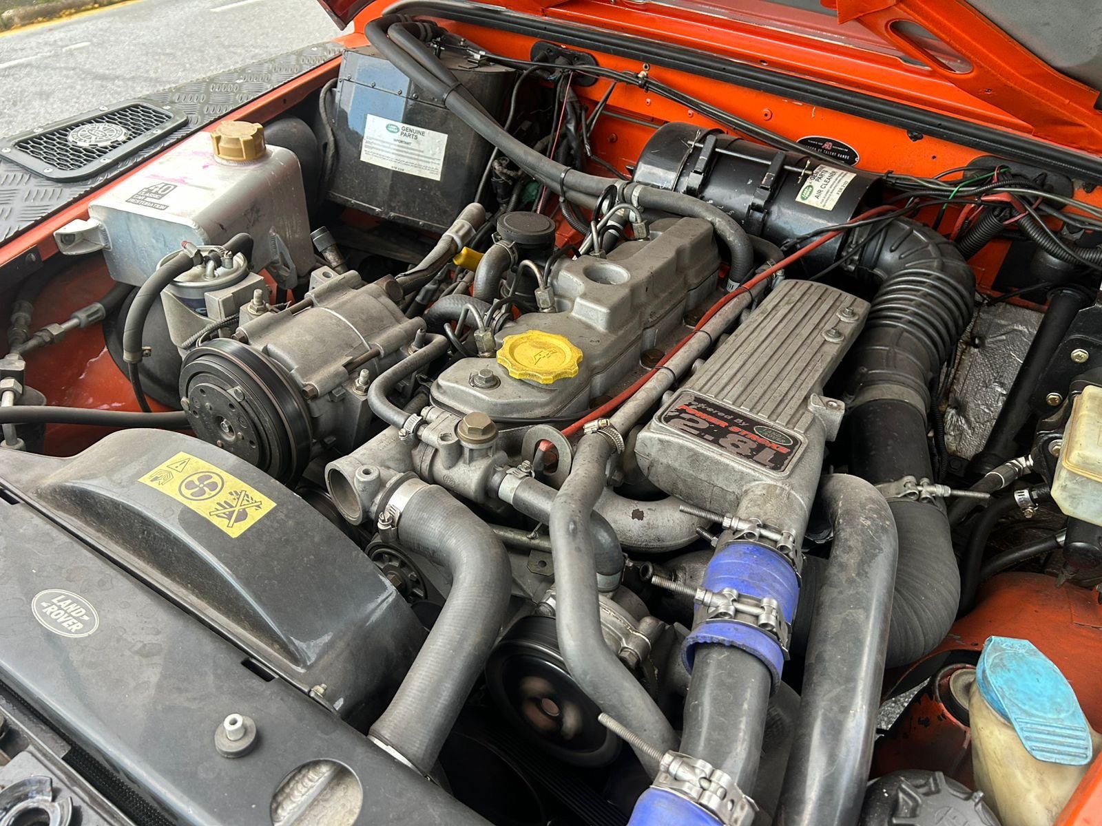 Restored Land Rover Defender 2.8 Power Stroke Diesel with AC & Leather ...