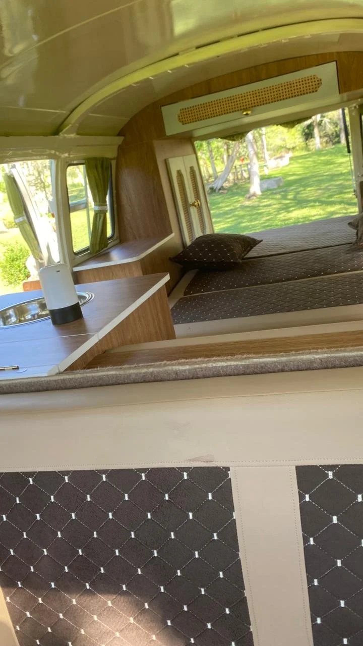 VW T2 Bay Window Camper Van Green | Classic Volkswagen Camper ...