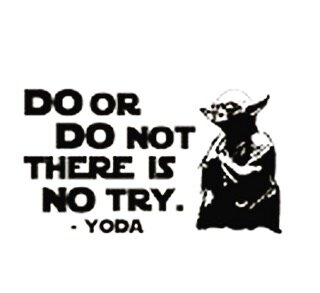 This morning, my husband told my daughter that he would try not to be late getting out of work tonight.
She said &ldquo;No Dada, don&rsquo;t TRY to not be late. Just DON&rsquo;T be late. 
So she&rsquo;s basically Yoda. 🧘&zwj;♀️

#momlife #toddlerlif