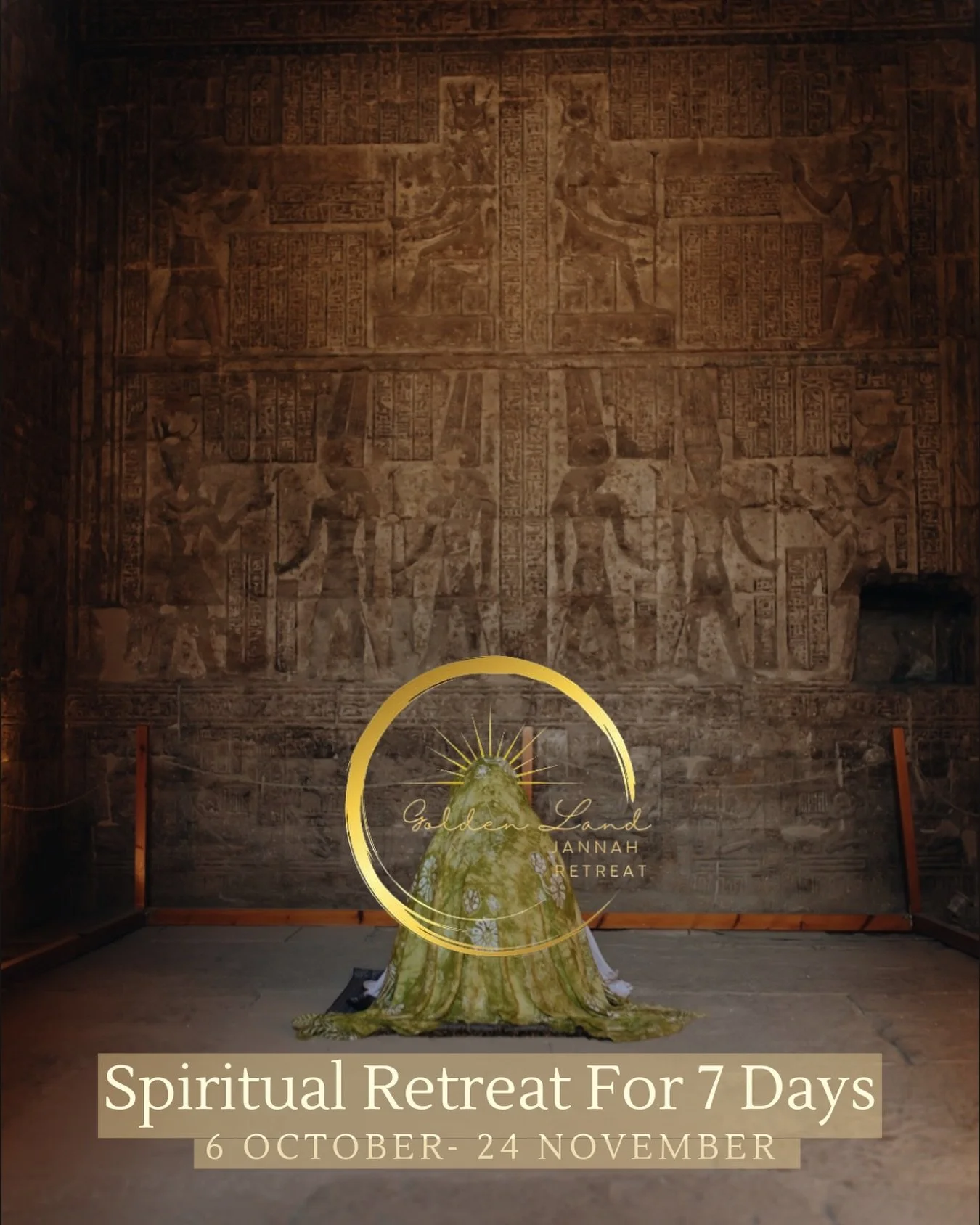 From 6th October to 24th November, you have the opportunity to experience a deeply immersive 7-day retreat in one of the most spiritually significant places on Earth.

Each new week offers a unique itinerary, thoughtfully created to encourage reflect