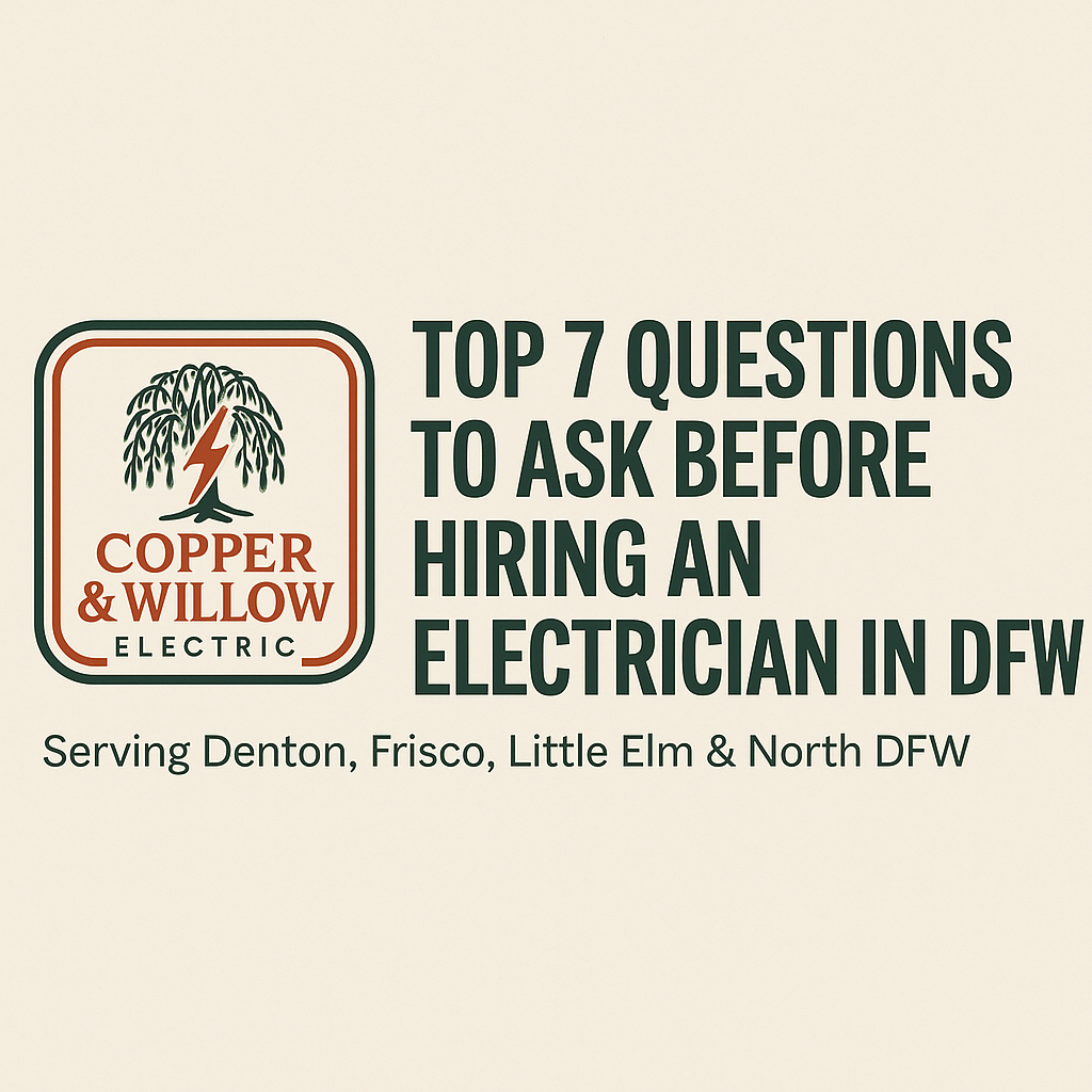Top 7 Questions to Ask Before Hiring an Electrician in DFW