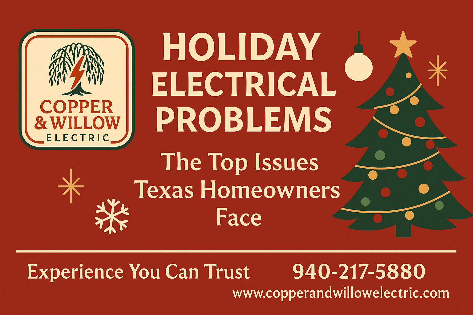 Holiday Electrical Problems: The Top Issues Texas Homeowners Face (and How to Prevent Them)
