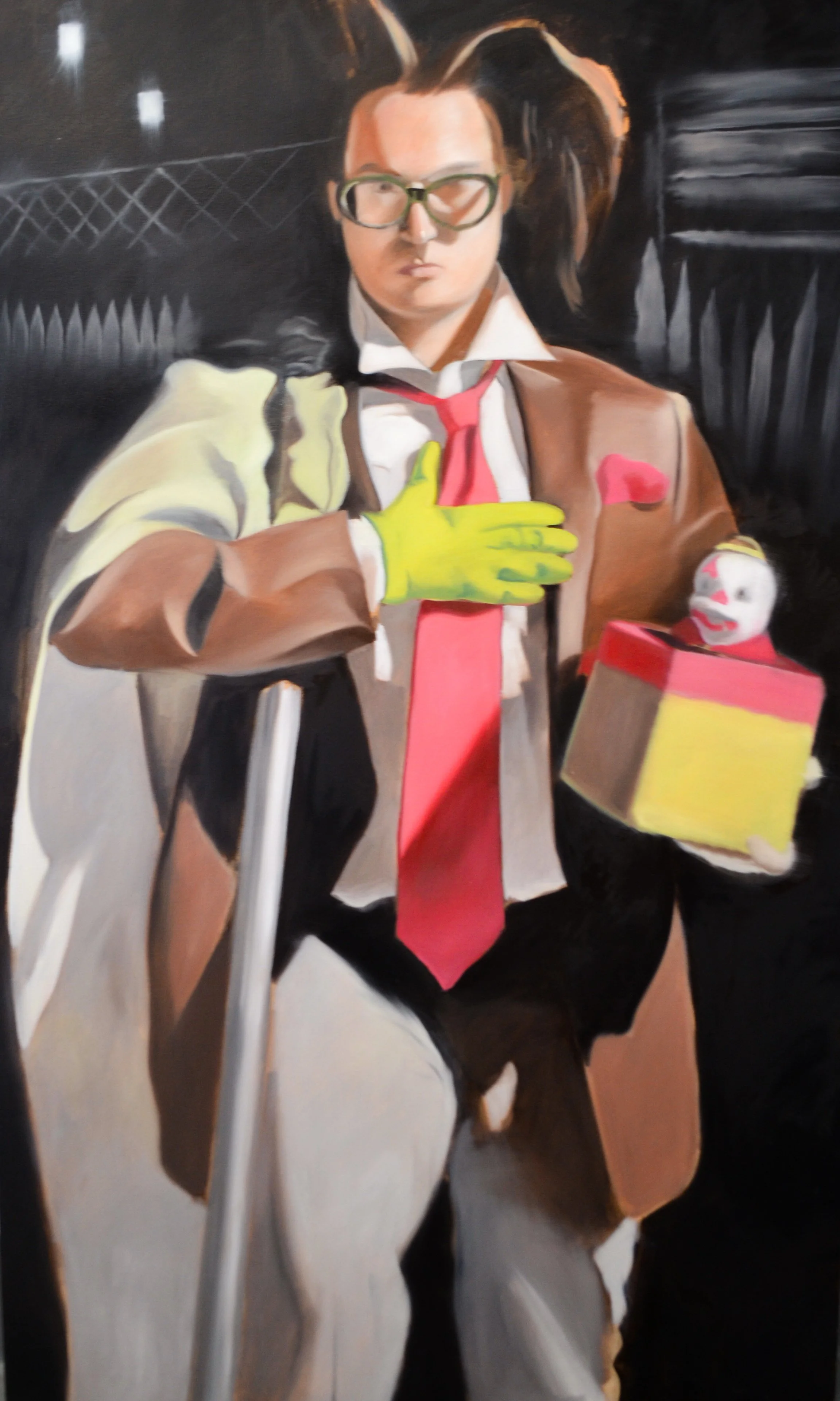 "The Jester's Campaign" 36x60" Oil on canvas 2026