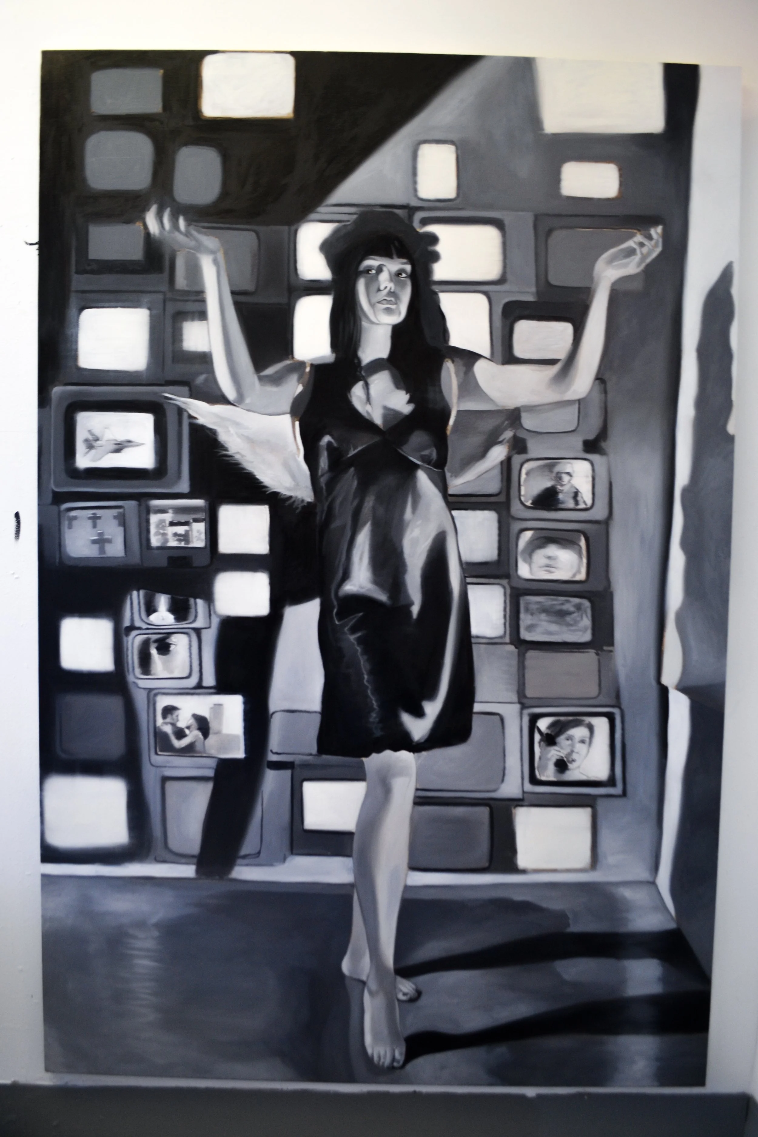 "The Immaculate Deception" 60x90" Oil on canvas 2026