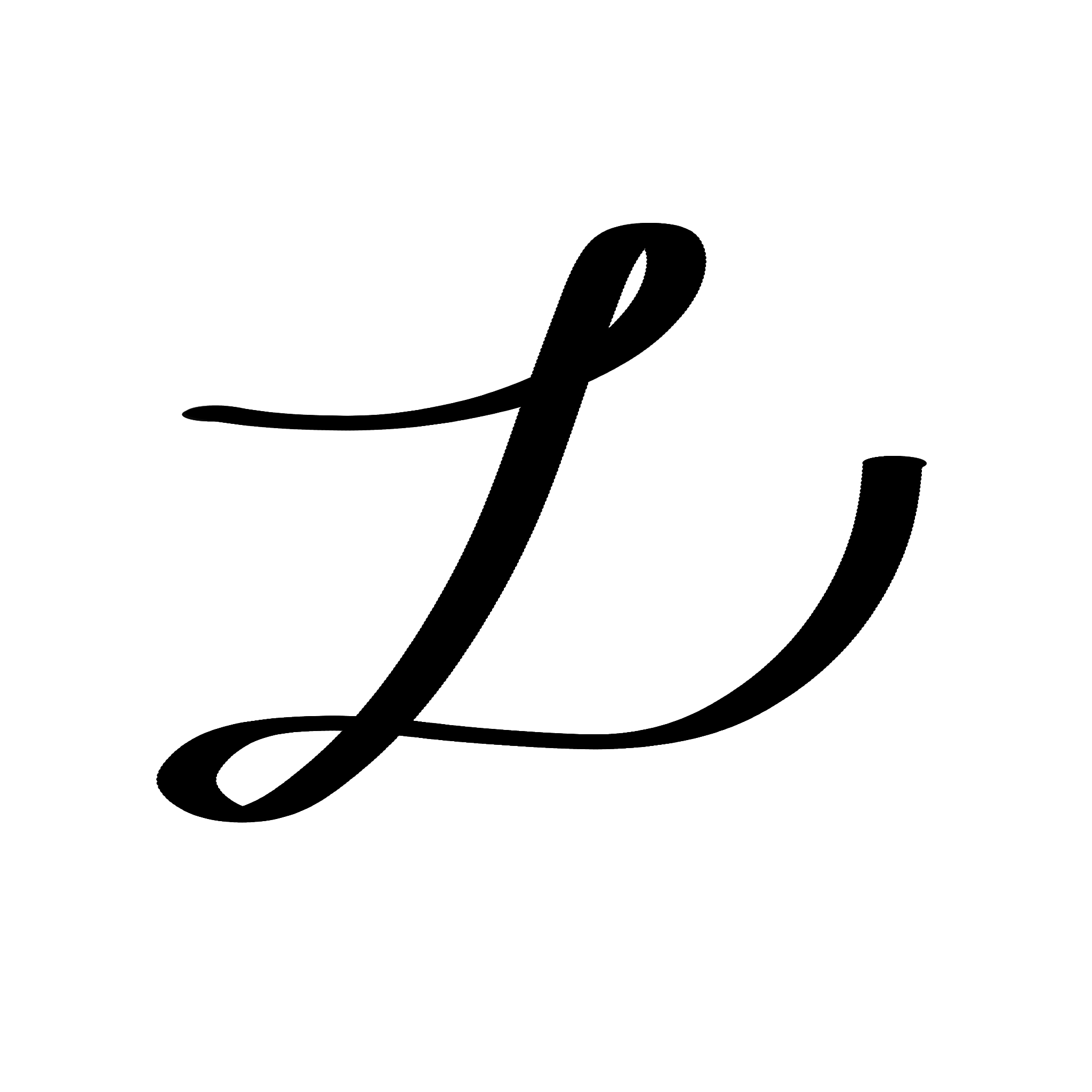 An illustrated Script "L"