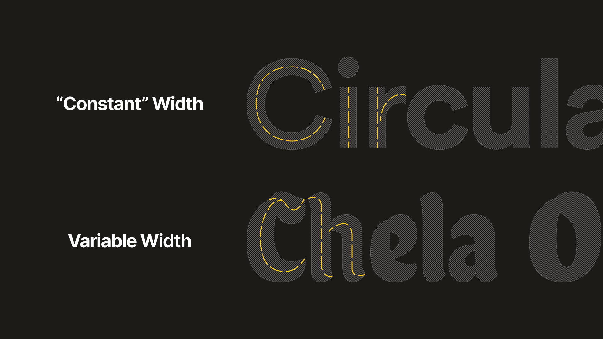 Variable Width Versus Fixed Width Characters