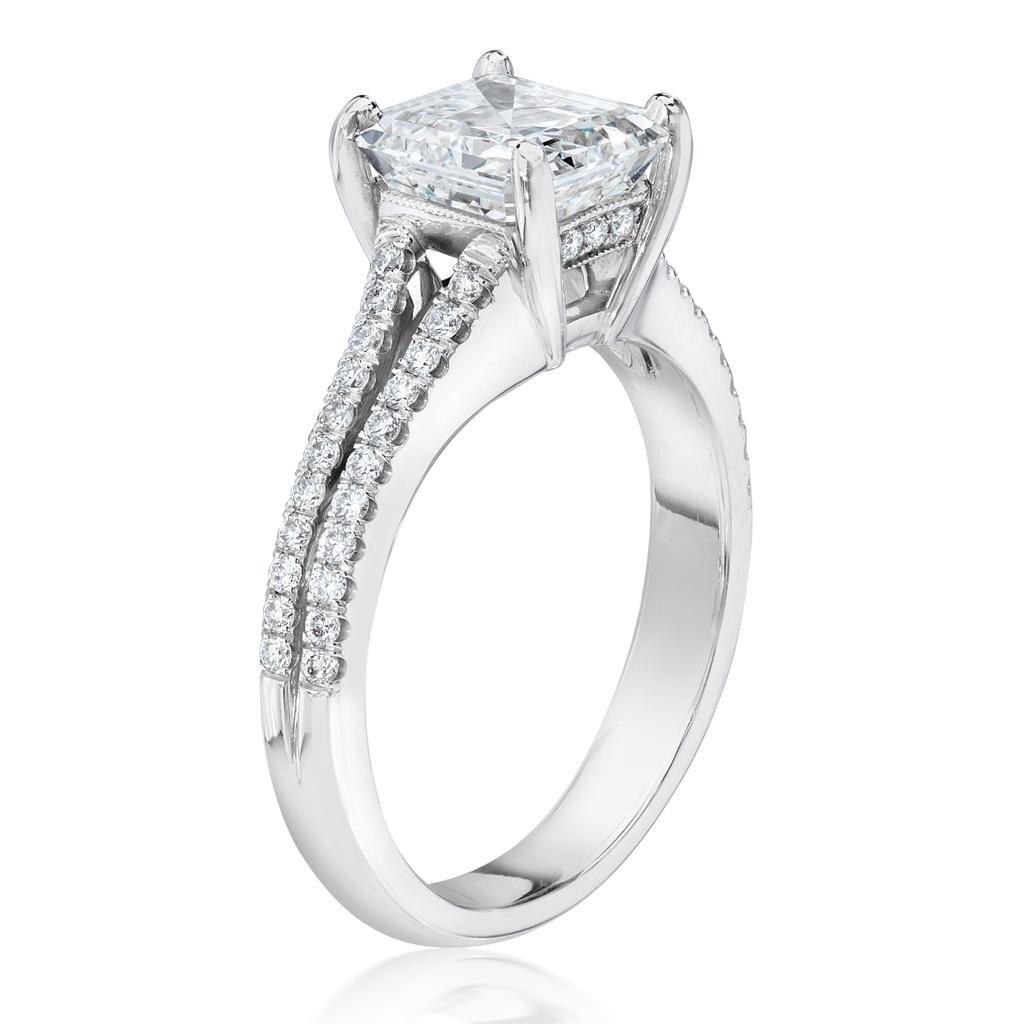 4 Prong Micro Pavé Twist Diamond Ring (Setting Only) - H&F Jewellery and  Jade