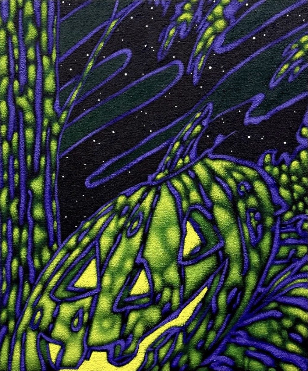 “When fun meets fear, an opportunity appears”
18” x 15” / oil on canvas
2025