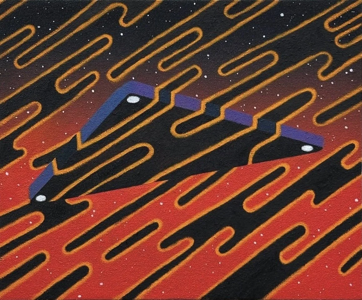 “INTERNATIONAL DARK SKIES”
15” x 18” / oil on canvas
2025