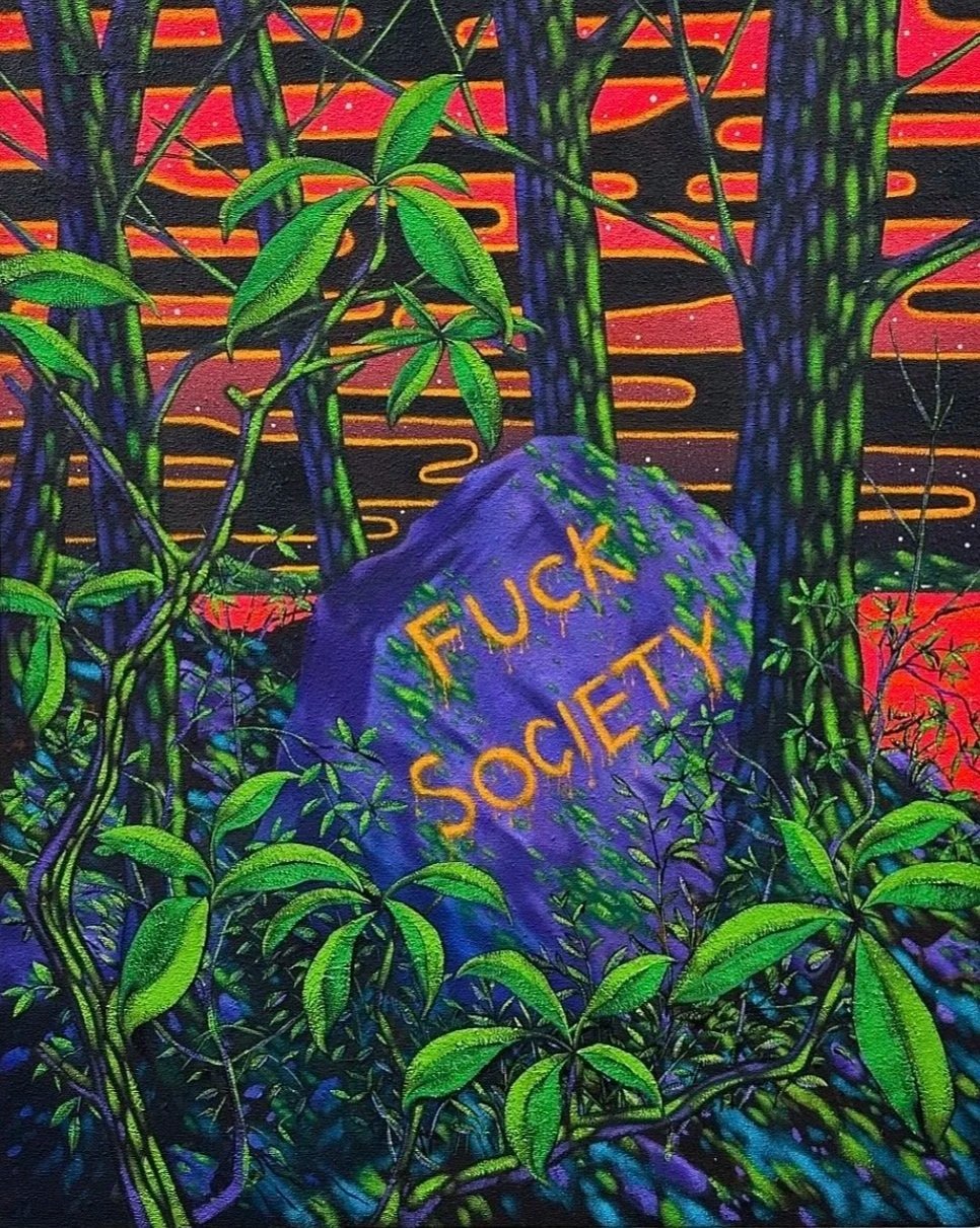 “Two roads diverged in a wood, and I-I took the one less traveled by; And that has made all the difference” - Robert Frost 
26” x 21” / oil on canvas
2024
