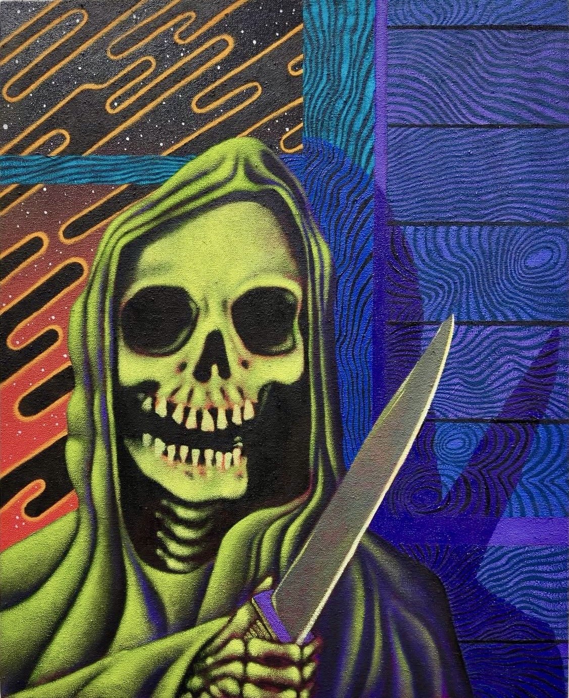 “Feed the hand that bites you”
26” x 21” / oil on canvas
2025