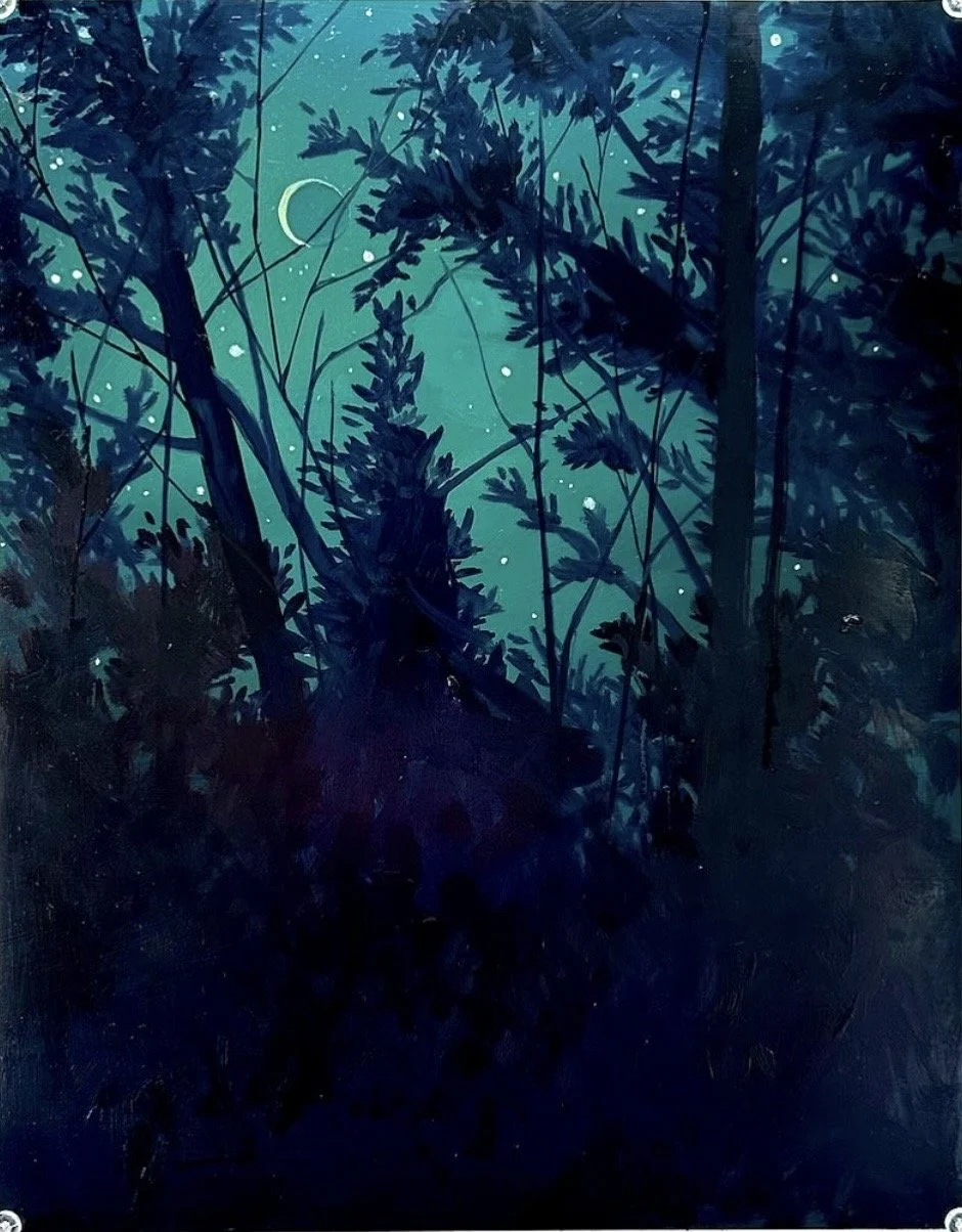 “Ash bog”
14” x 11” / oil on yupo
2023
