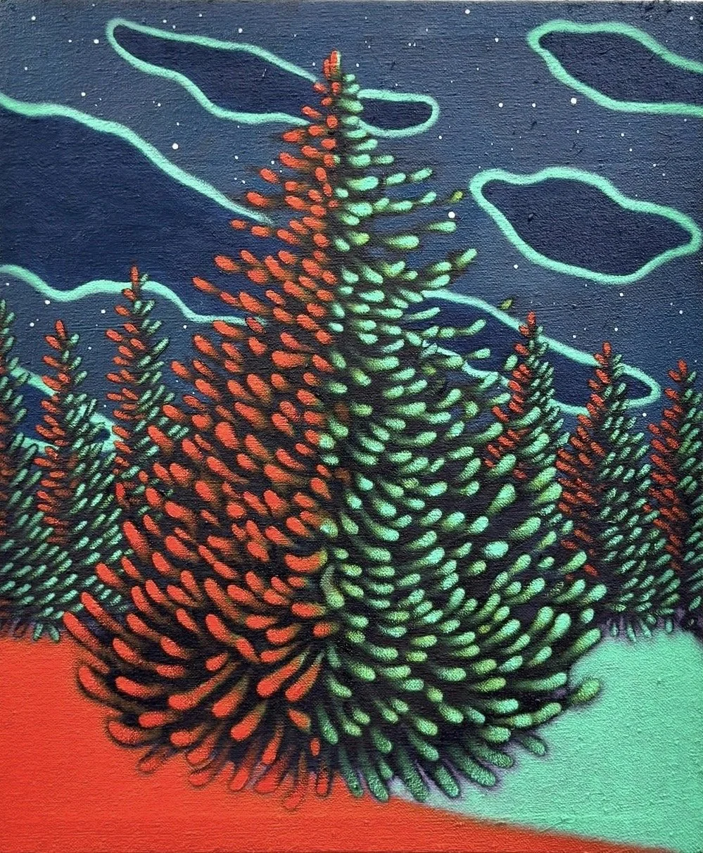 “THE VISITORS”
18” x 16” / oil on canvas
2025