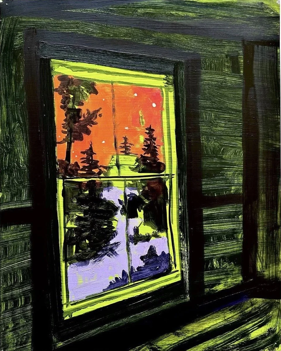 “A quiet place”
14” x 11” / oil on yupo
2023