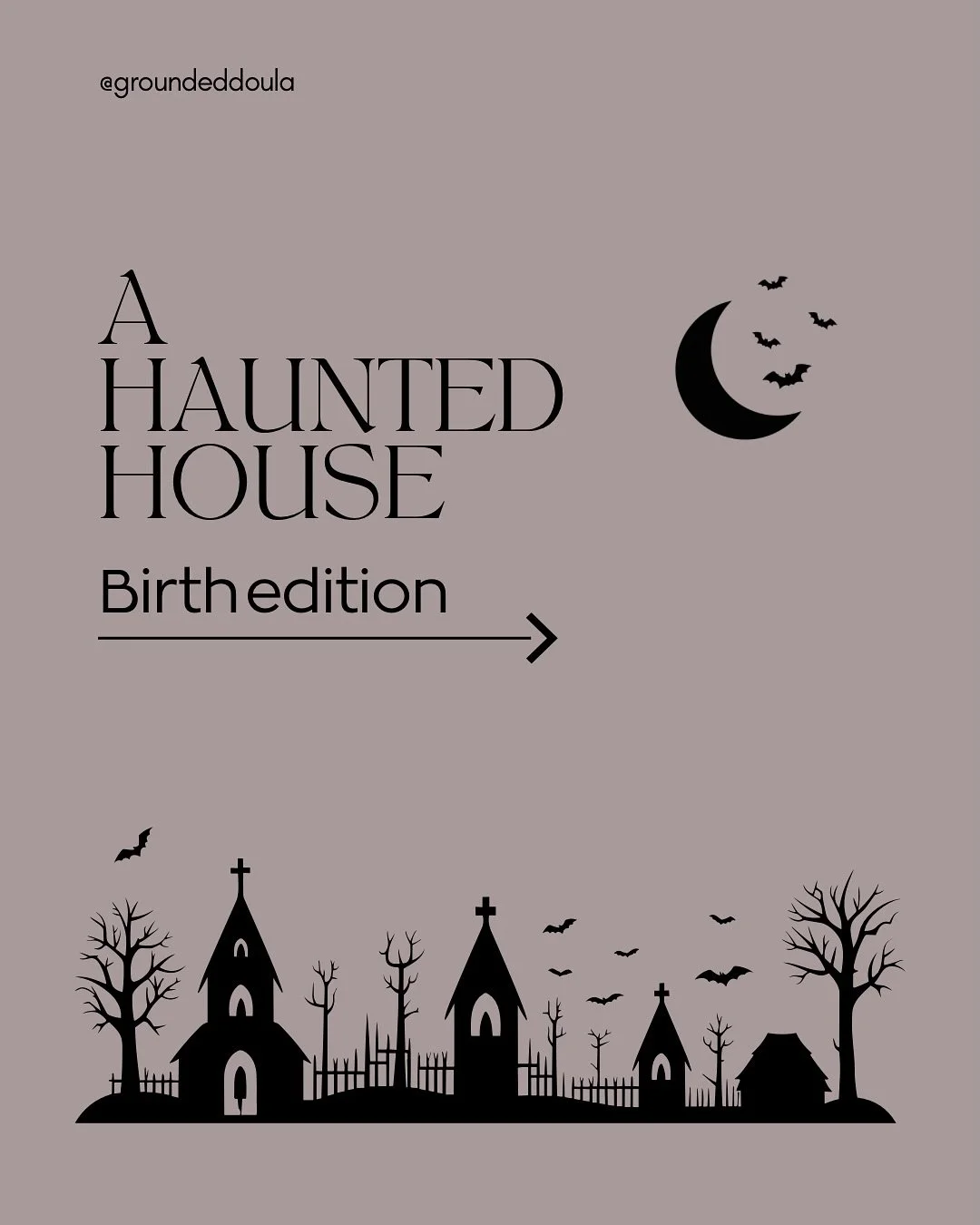 It&rsquo;s SPOOKY season! 🐈&zwj;⬛👻🎃
&hellip;but that doesn&rsquo;t mean your birth needs to be!

Take the scary out of your birth by:

- educating yourself about physiological birth
- learning about your options
- discussing hopes/fears with your 