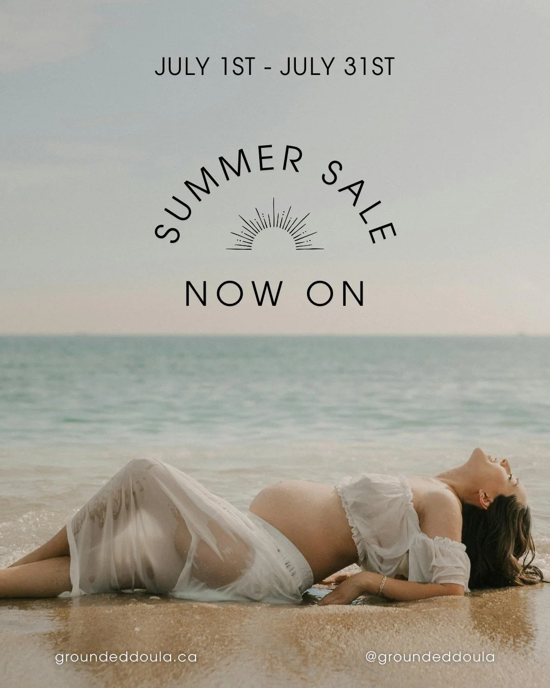 Summer Sale EXTENDED! 🎉🌞

All new clients who book with me in July, will receive:

🌞 $100 OFF all Birth packages 
🌞 $50 OFF all Postpartum packages* 

I&rsquo;m accepting Birth clients with August due dates and beyond.

Booking July+ daytime and 
