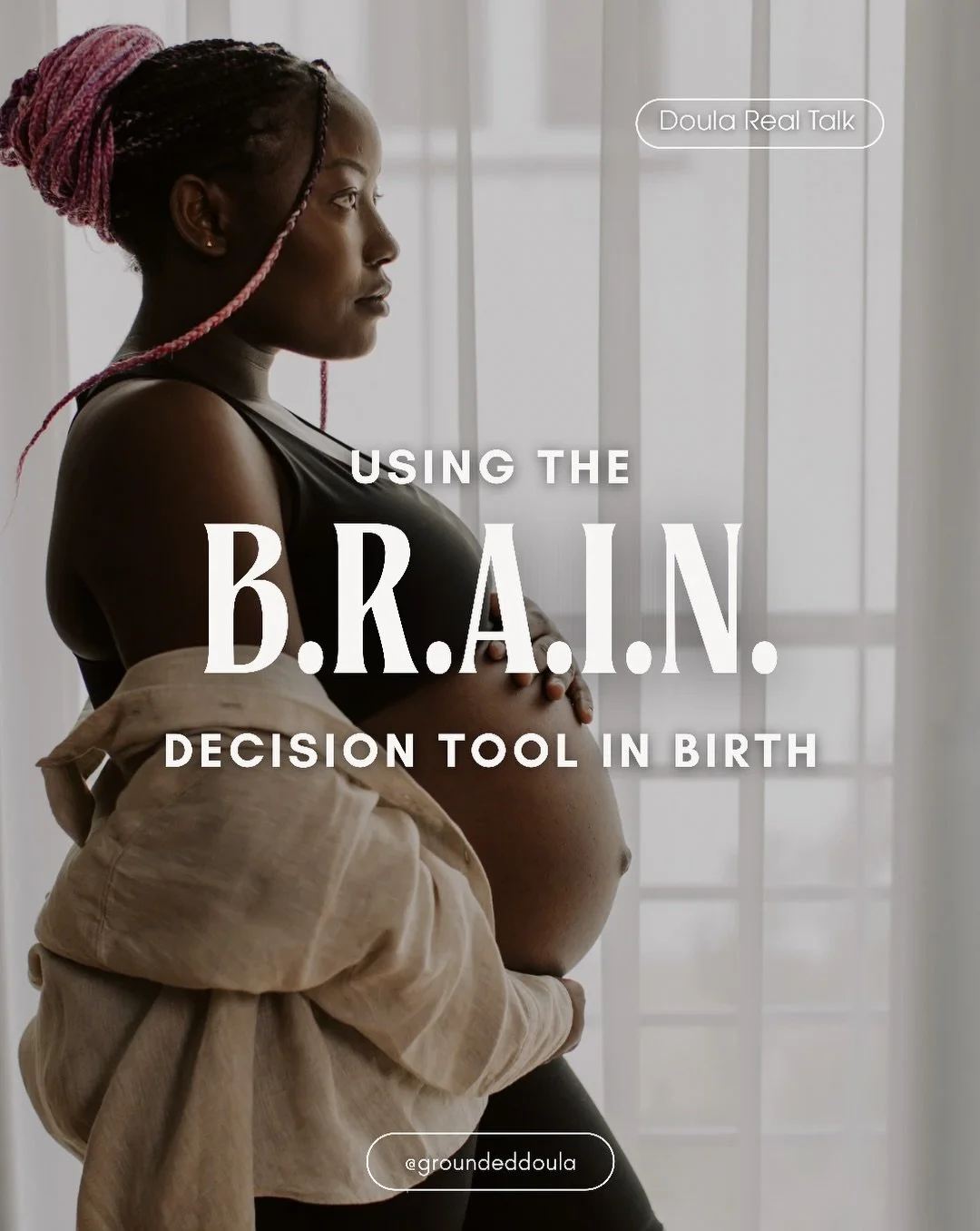Have you heard of the B.R.A.I.N. acronym? 🧠

It&rsquo;s a helpful decision-making tool that can be extra useful as you prepare for your birth! 

B - Benefits 
R - Risk
A - Alternatives
I - Intuition 
N - Nothing/Not Now

Check out the slides for mor