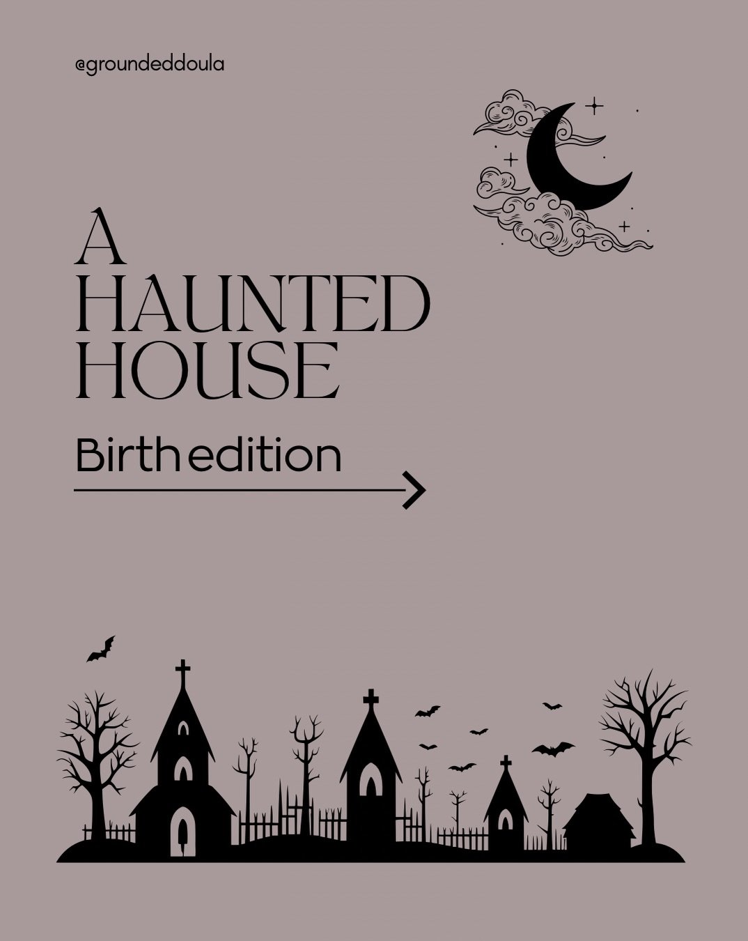 It&rsquo;s SPOOKY season! 🐈&zwj;⬛👻🎃
&hellip;but that doesn&rsquo;t mean your birth needs to be!

Take the scary out of your birth by:

- educating yourself about physiological birth
- building your support team 
- learning about your options
- dis