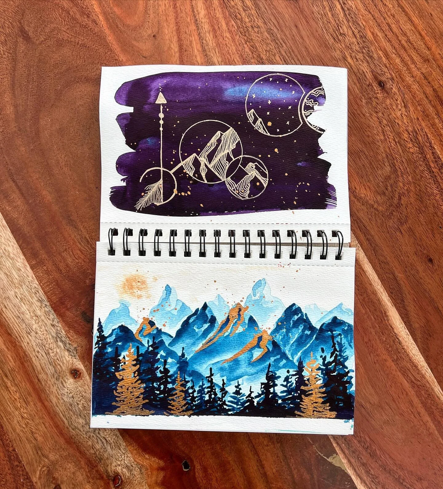 A lil&rsquo; &ldquo;peak&rdquo; inside the sketch book. I&rsquo;ve been reworking/rebranding my website the last month and dabbling with some new painting ideas. Hope to wrap that up and share it with y&rsquo;all soon. Also, is anyone else committing