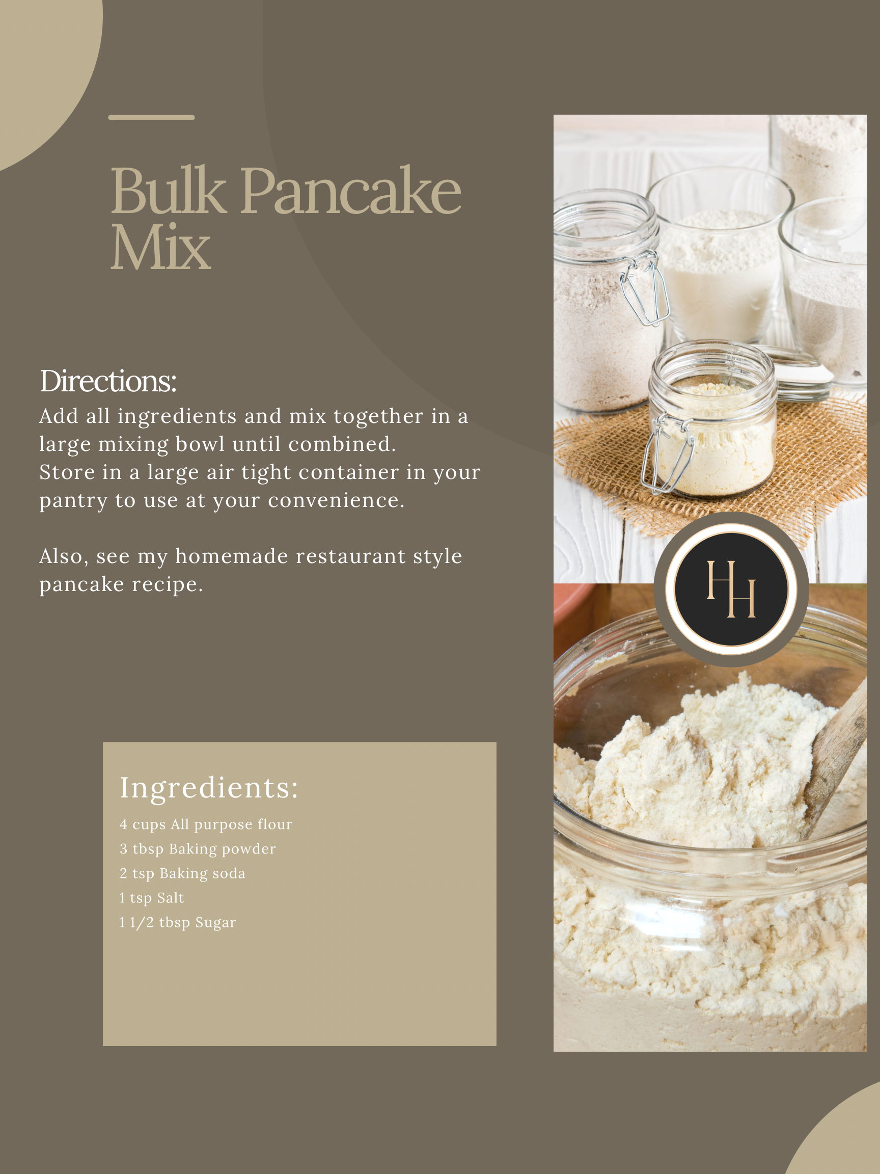 Bulk Pancake Mix