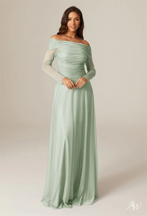 moss green dress bridesmaid Moss green wrap silk dress main image 1