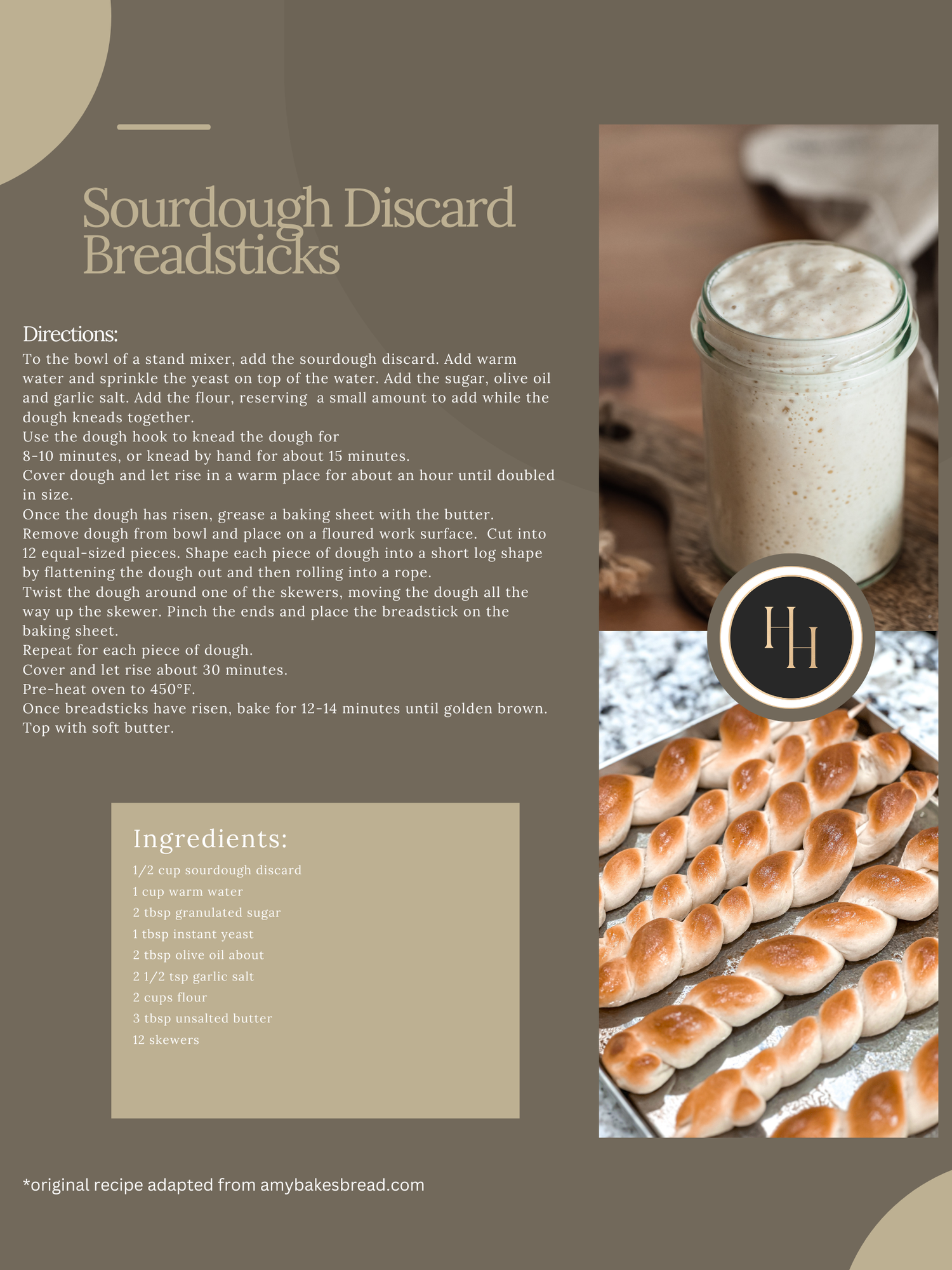 Sourdough Discard Breadsticks — House of Harvey