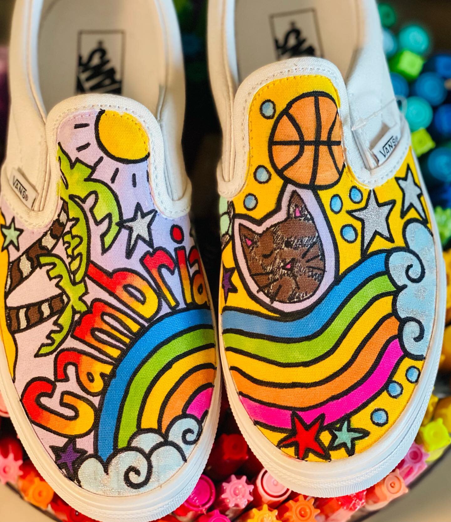 Oooooook C&hellip;..these could be a new fav!!!! 😍😍 love these choices sister girl! Hope you love them! 🌈😘💥 #customshoes #custom #jordan #shoes #vanstyle #sneakers #customsneakers #customkicks #art #af #sneakerhead #handmade #fashion #s #handmad
