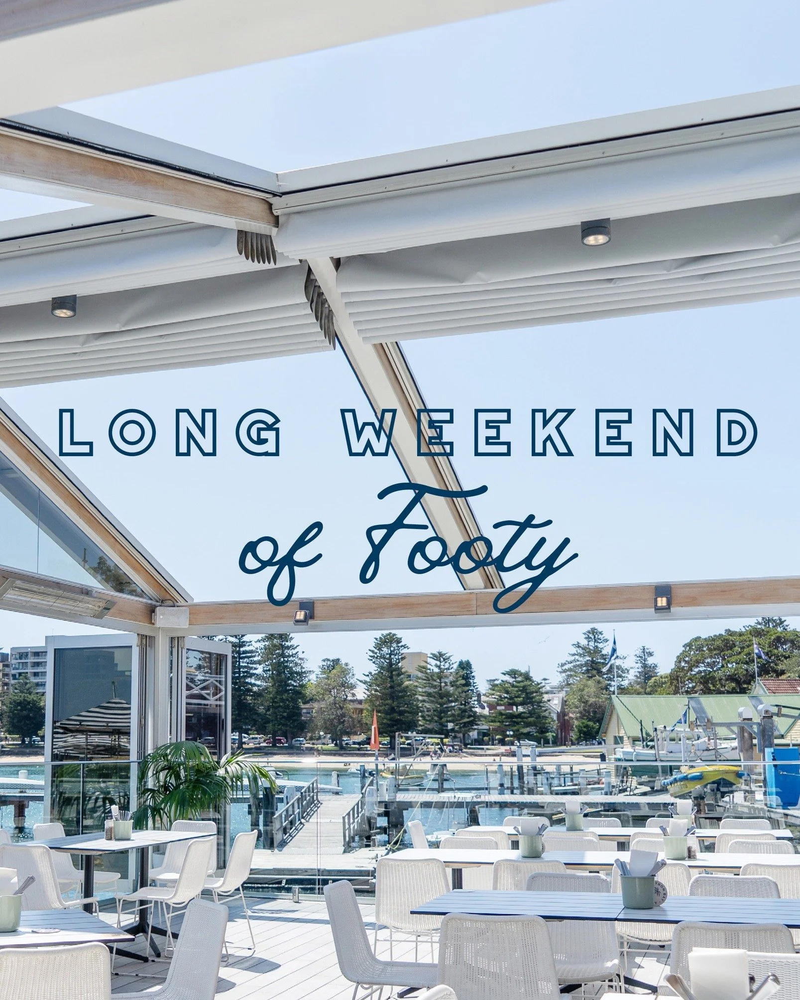 It&rsquo;s the October long weekend coming up. Daylight saving will grace us, and footy action is lighting up our screens. Couldn&rsquo;t be better.

TO BOOK, CLICK OUR BIO.

 #longweekend #longweekendvibes #daylightsavings #manly #manlyeats #manlybe