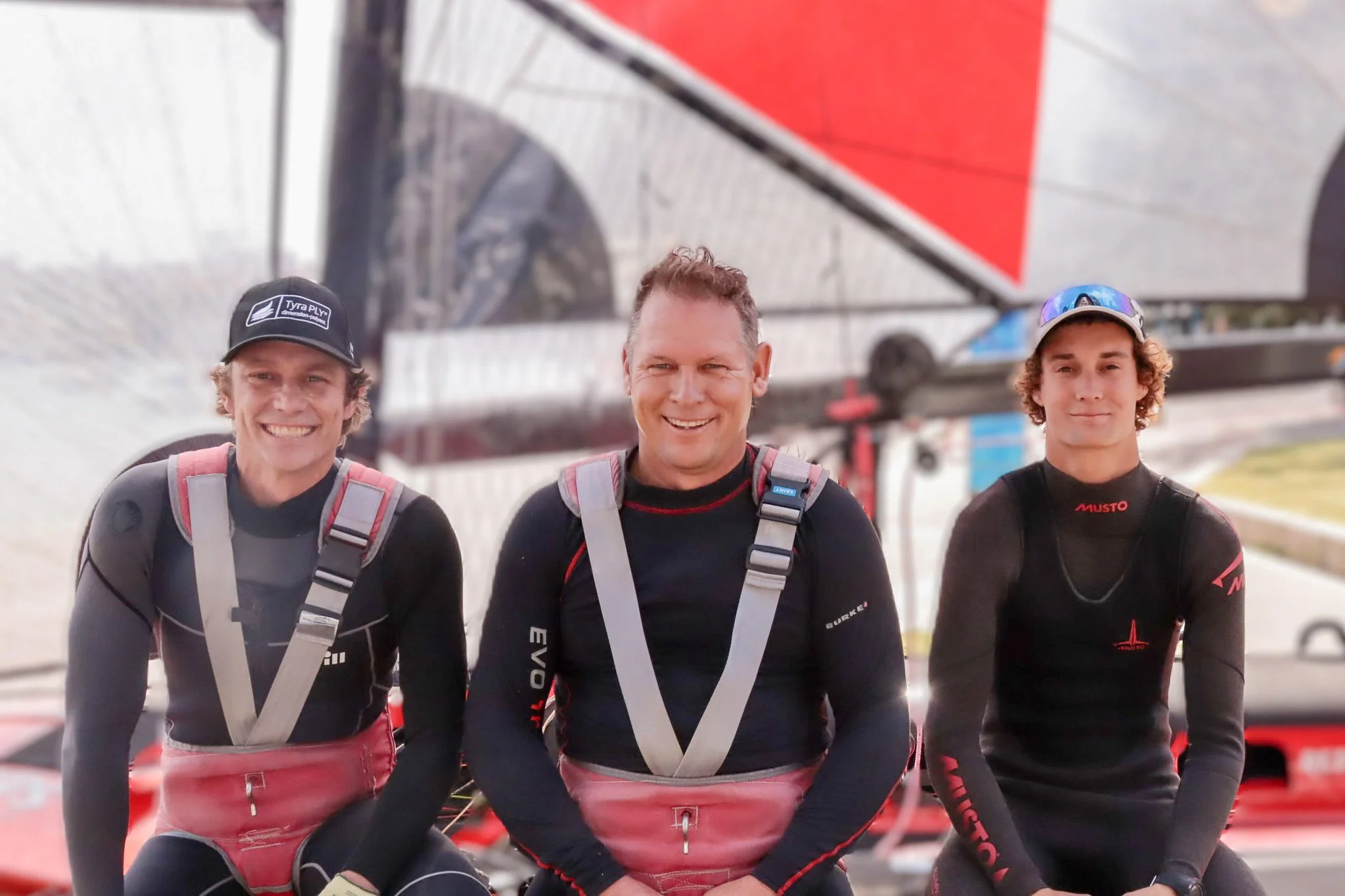 And you thought your week was big?

Meet Greg Windust (centre).
@manly16s sailor, dad of four, sponsor of four skiffs, supporter of two Flying 11s, two Manly Juniors&hellip; and somehow still smiling sailor, dad of four, sponsor of four skiffs, suppo