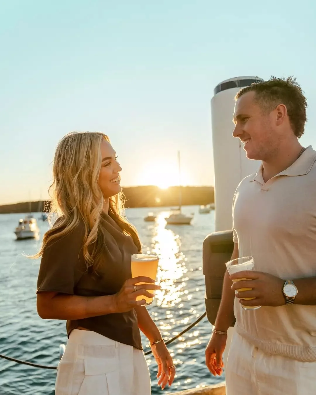 When the sun sets like this and the Stone &amp; Wood are this cold, you know you picked the right spot.