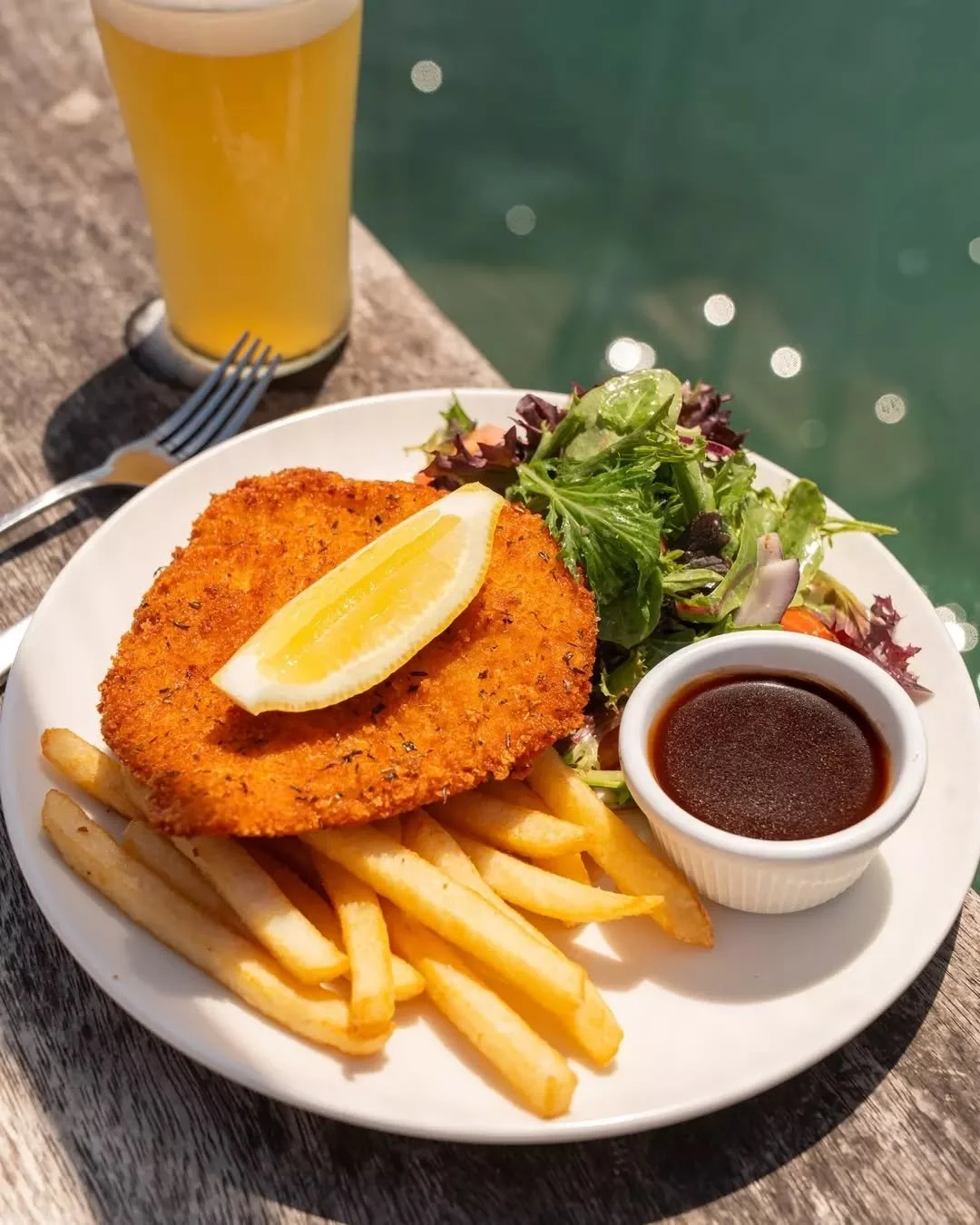 The wait is over&mdash;Schnitty Night returns tonight. Members $18, non-members $20, and just $2 extra to upgrade to a parmi. Served with chips, salad, and your choice of sauce.
See you on the deck.