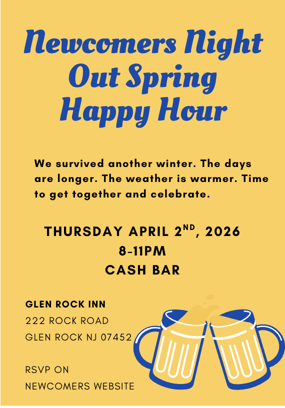 Newcomers Night Out Spring Happy Hour