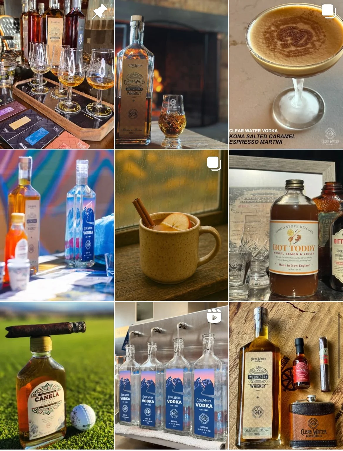 Clear Water Distilling Social Media Manager, completely redone!