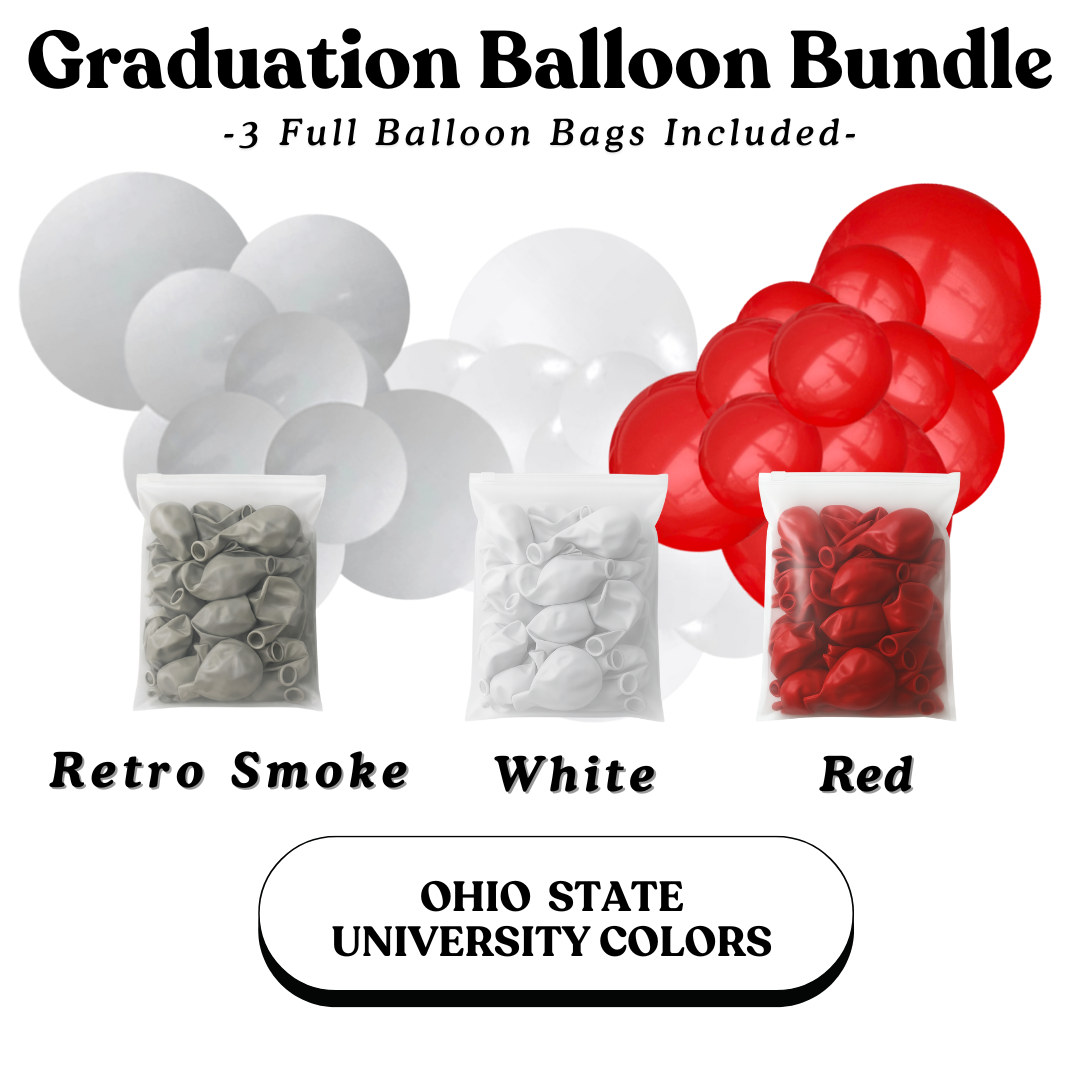Ohio State University Graduation Balloon Bundle