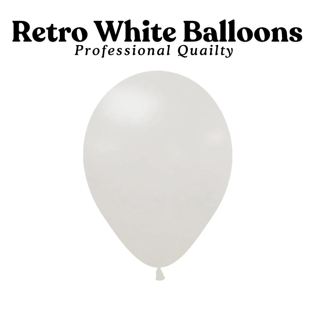 Retro White Kalisan Balloons