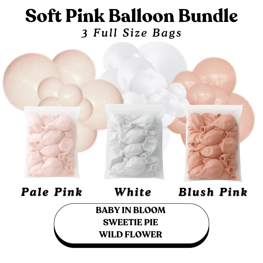 Soft Pink Balloon Bundle